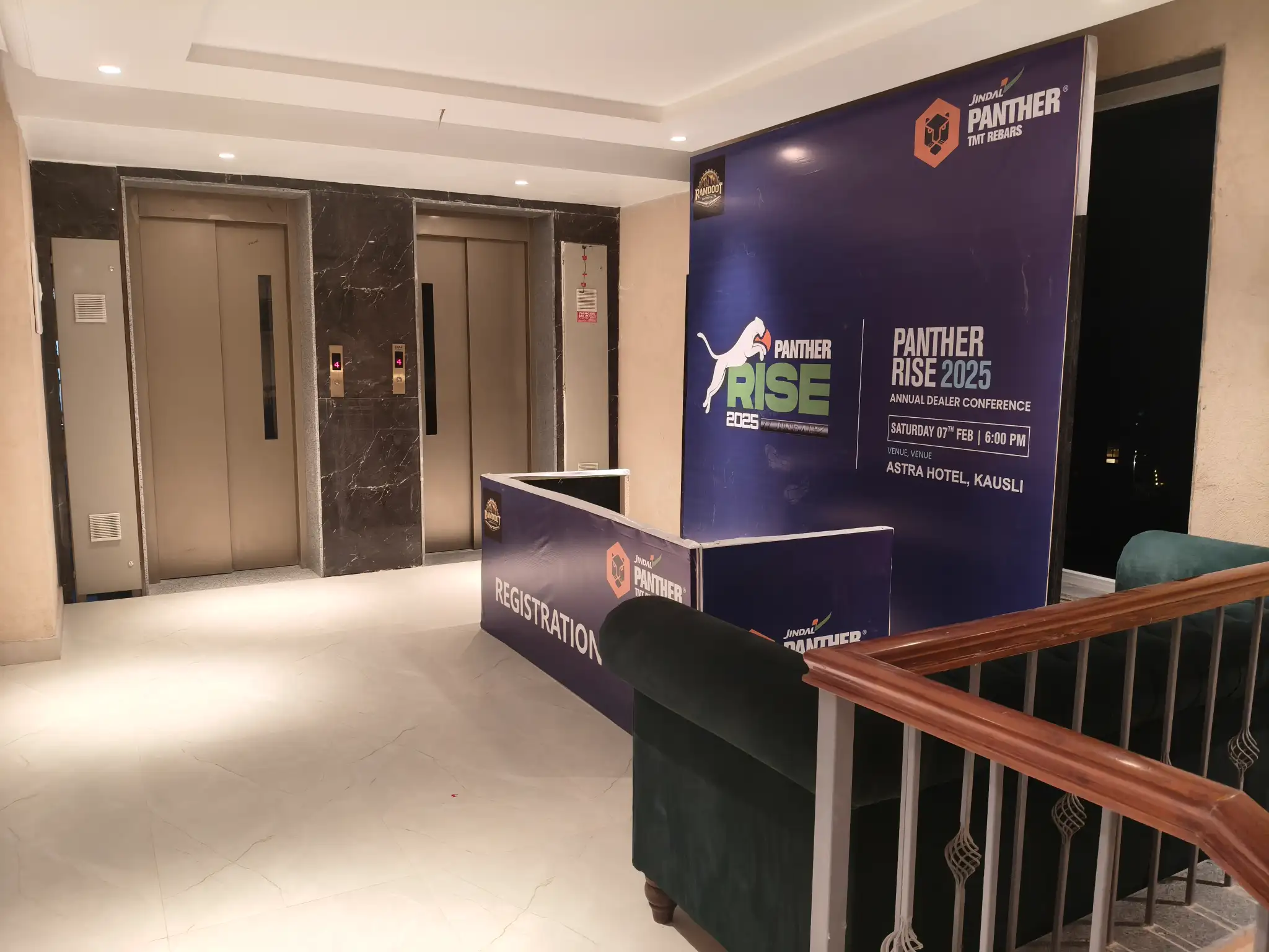 Corporate meeting setup